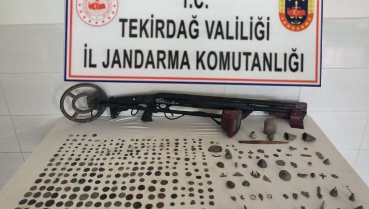Tekirdağ’da 388 parça tarihi eser ele geçirildi