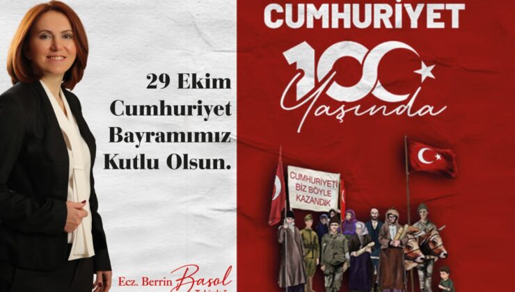 Berrin Başol’dan Cumhuriyet Kutlaması