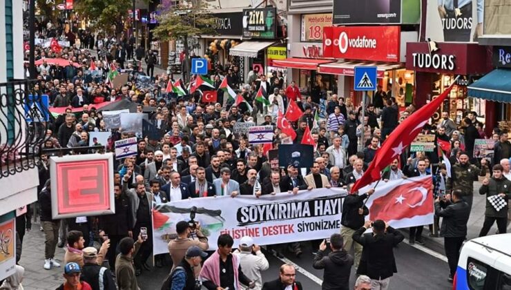 Filistin’e Destek İçin Yürüdüler