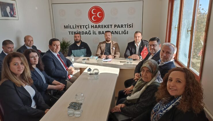 İlk ziyaret MHP Tekirdağ İl Başkanlığına