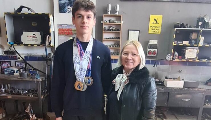 Yontar, Sanayide Çıraklık Yapan Dünya Şampiyonuna Sahip Çıktı