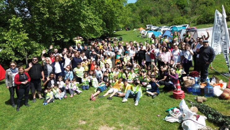 Doğa Kampında Buluştular Doyasıya Eğlendiler