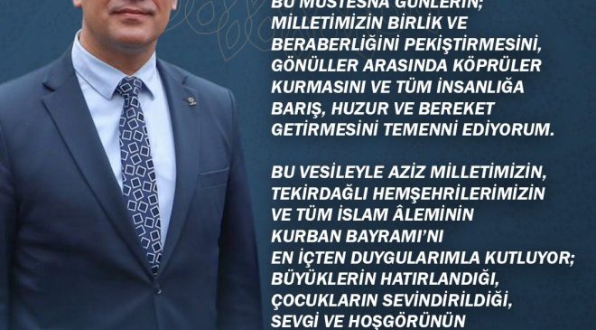 Ali gümüşten Kurban Bayramı mesajı