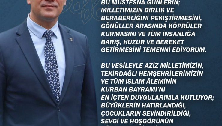 Ali gümüşten Kurban Bayramı mesajı