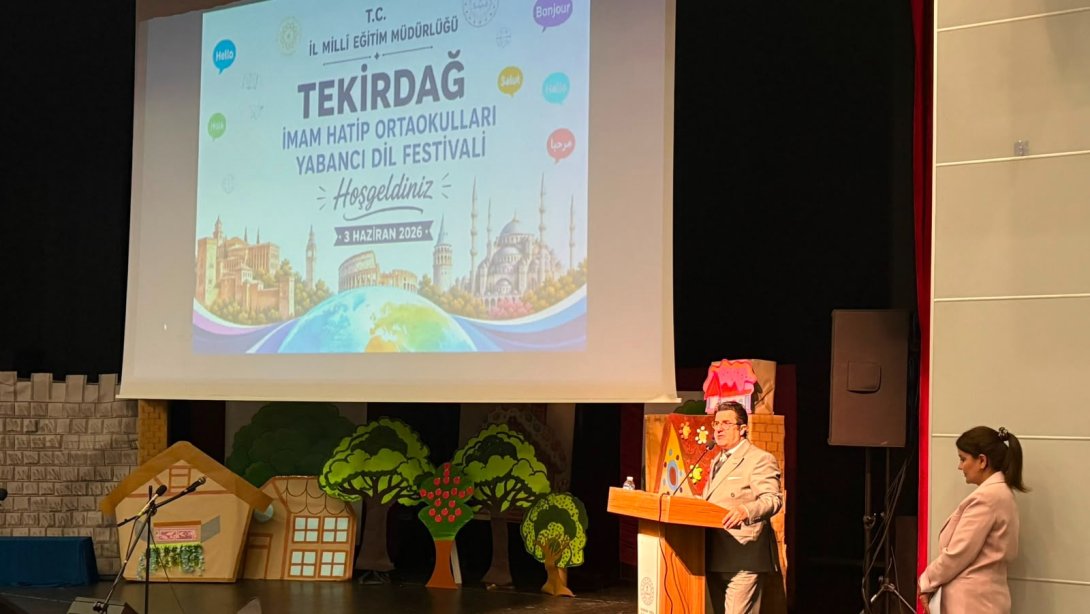 Tekirdağ İmam Hatip Ortaokulları Yoğunlaştırılmış Yabancı Dil Festivali Düzenlendi