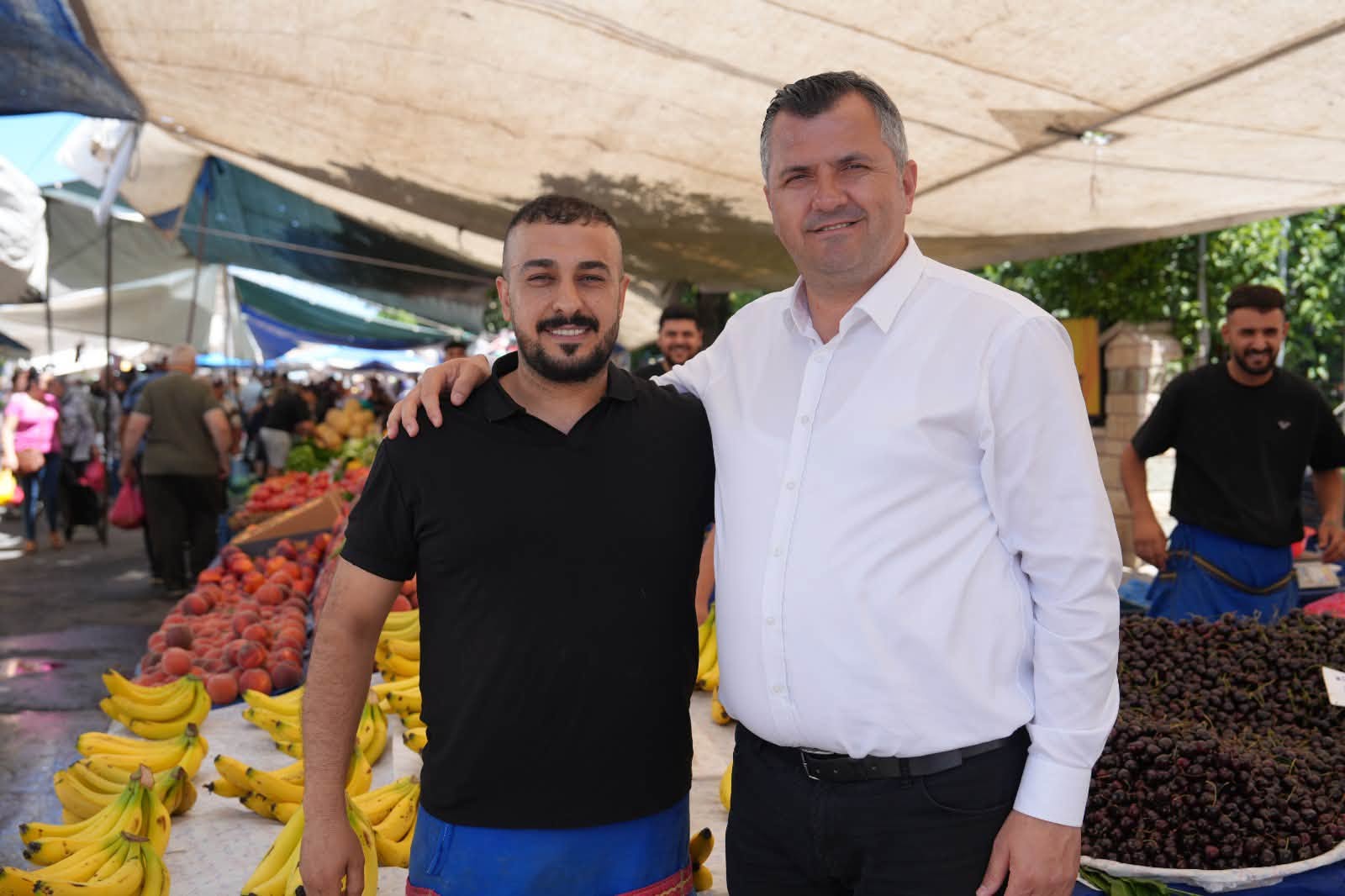 Başkan taşyasan'dan semt pazarına ziyaret