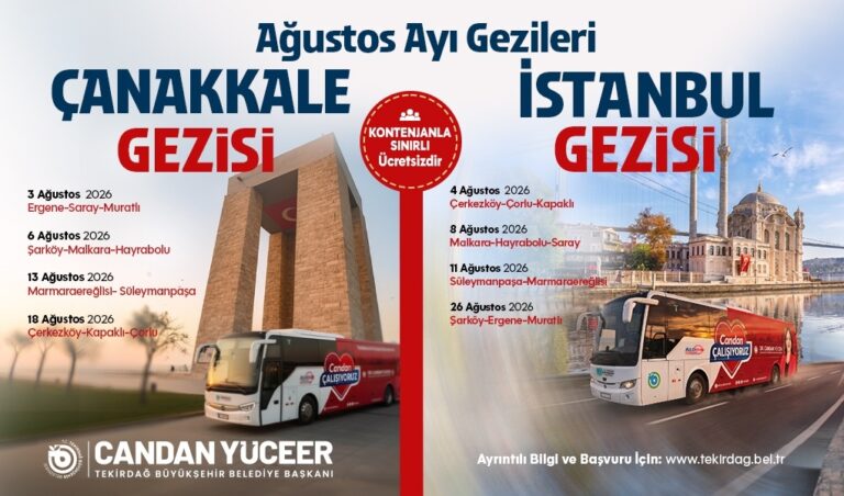 BÜYÜKŞEHİR'İN AĞUSTOS AYI TARİH VE KÜLTÜR GEZİLERİ BAŞLIYOR