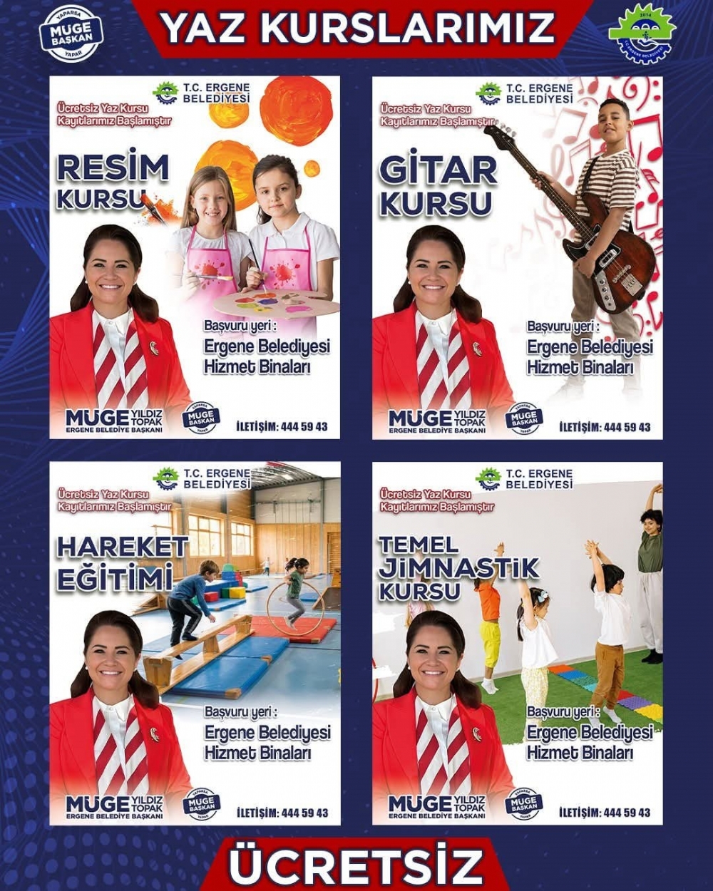 ERGENE'DE YAZ KURSLARIMIZ BAŞLIYOR!