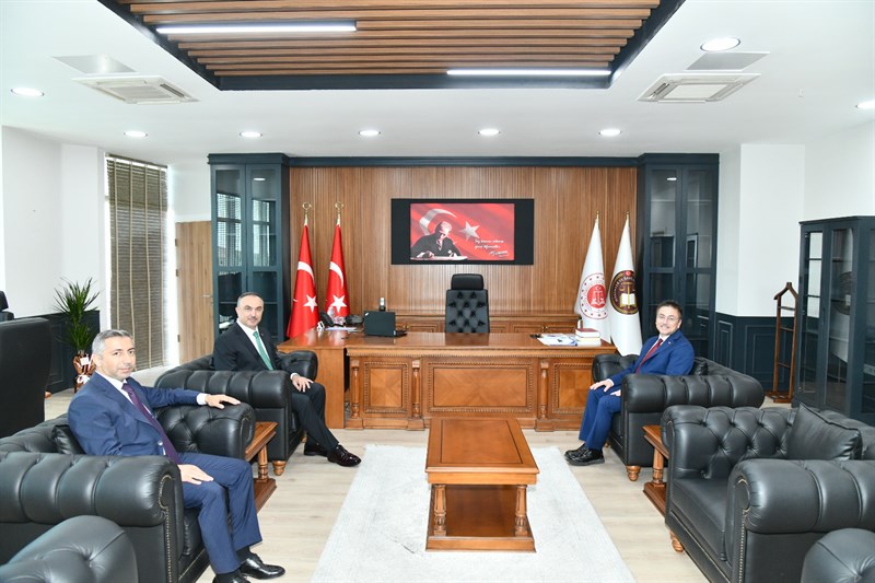 Vali Soytürk HSK Kararnamesi İle İlimize Atanan Başsavcı Dönmez ve Mahkeme Başkanı Binici’yi Ziyaret Etti