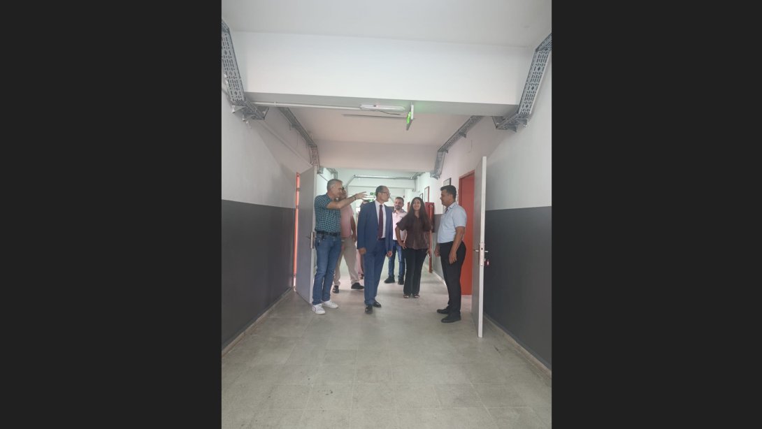 İlçe Milli Eğitim Müdürü Fahri Kırmızı, İlçemiz TEV Mübeccel Albay Şerafettin Gezgiç Mesleki Eğitim Merkezini Ziyaret Etti.
