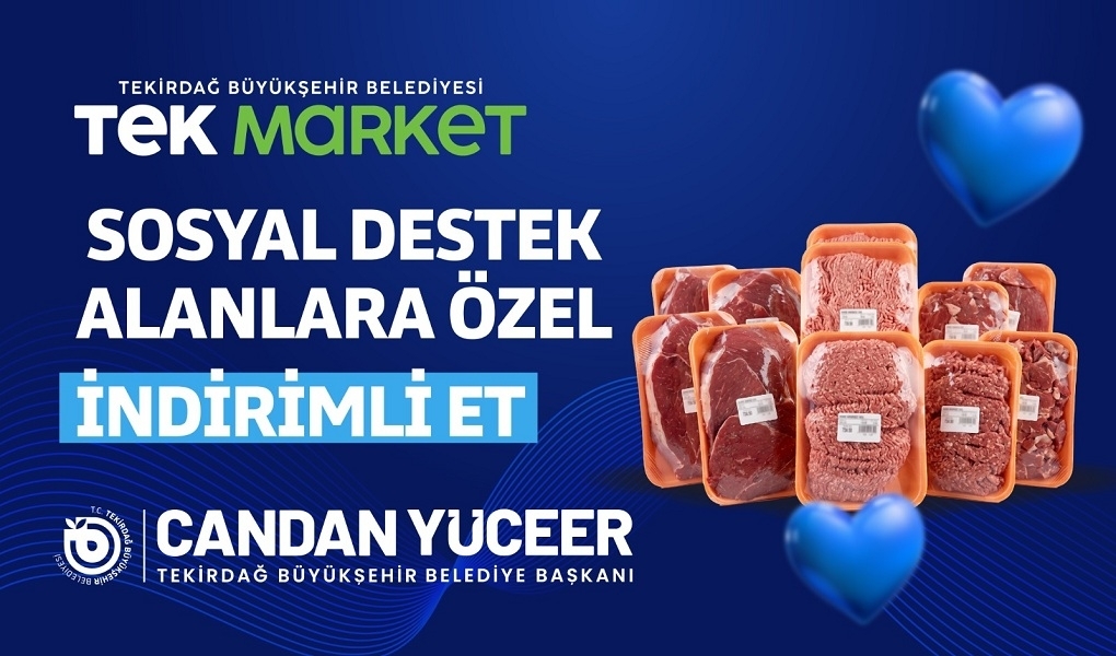 TEK MARKETLERDE SOSYAL DESTEK ALANLARA ÖZEL İNDİRİMLİ ET